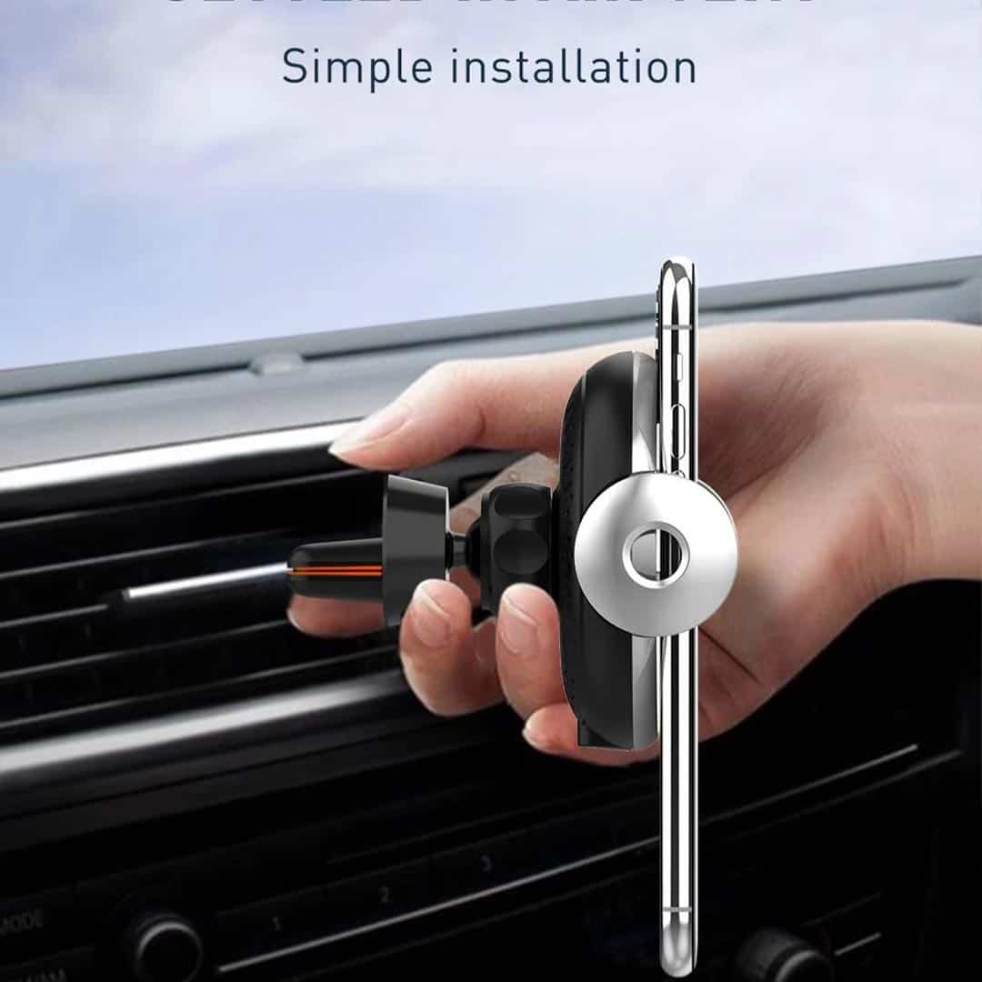 LDNIO Sensor (Auto Clamp) Car Holder With Wireless Chargeingš¤