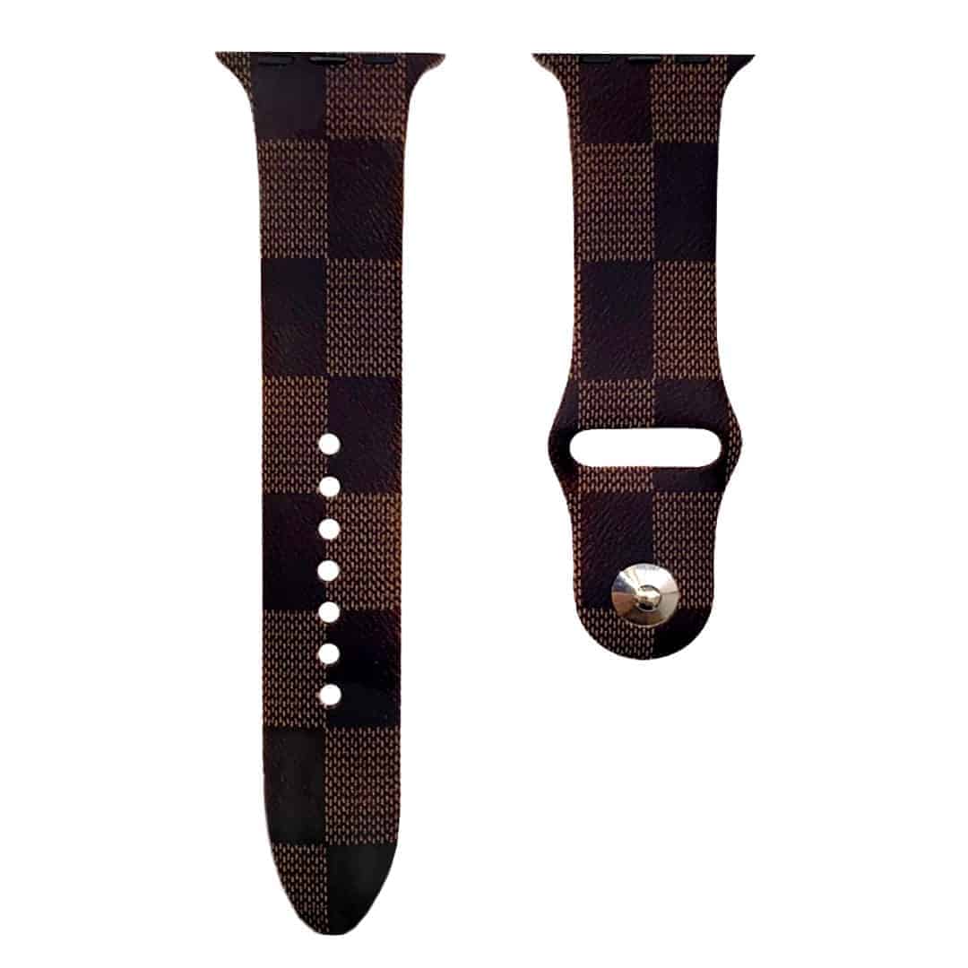 Luxury Designer Square Pattern Silicone Band