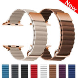 Leather Magnetic Bracelet for Apple Watch Ultra/8/7/6/5/4/3