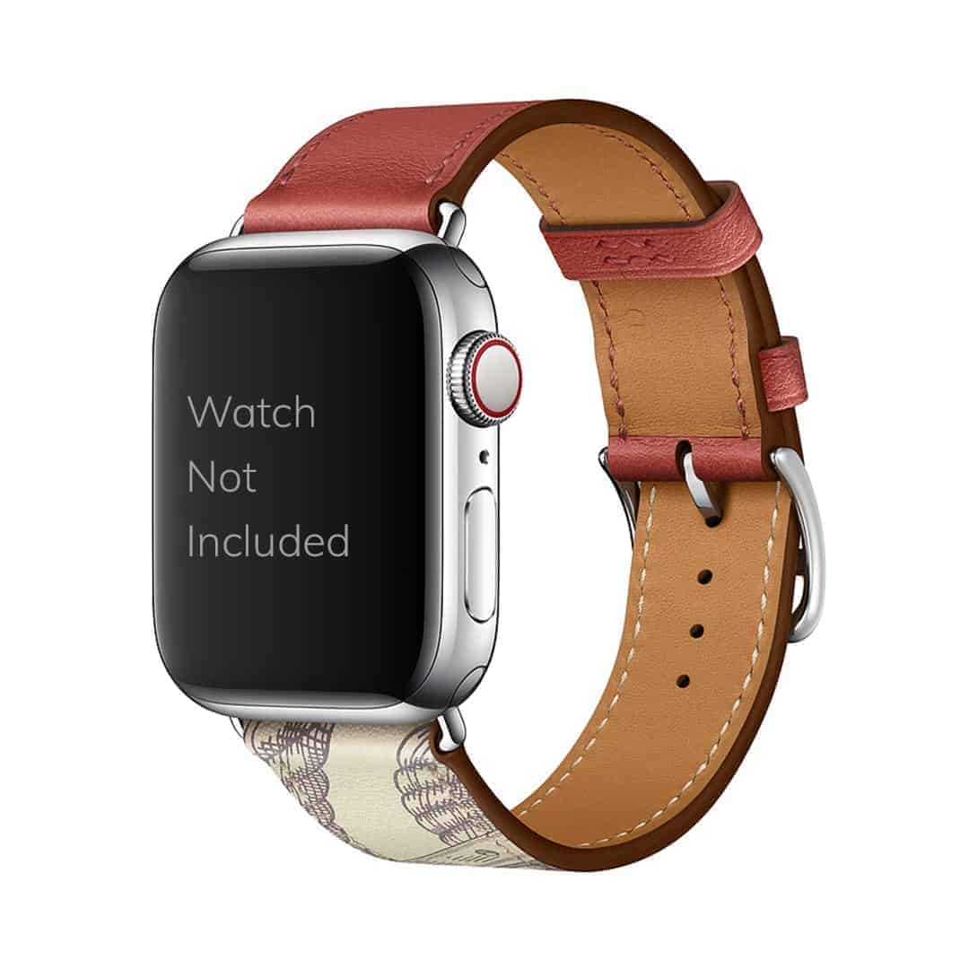 Double Tone Designer Leather Apple Watch Band