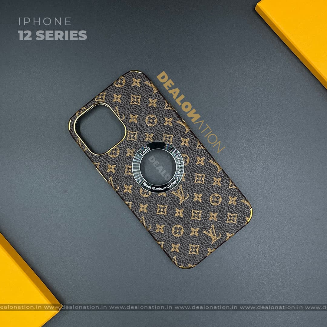 Logo Cut Luxury Designer Leather Case