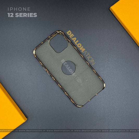 Logo Cut Luxury Designer Leather Case