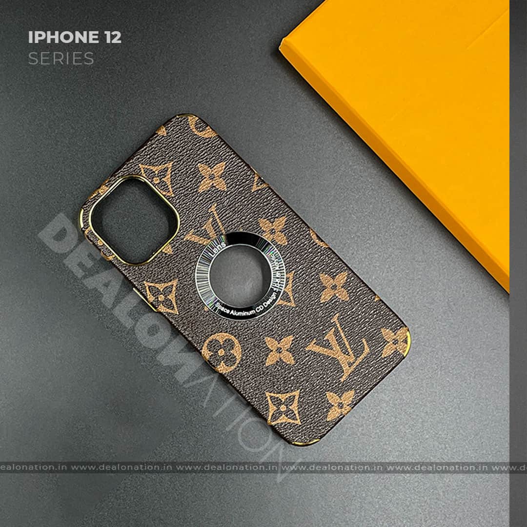 Logo Cut Luxury Designer Leather Case