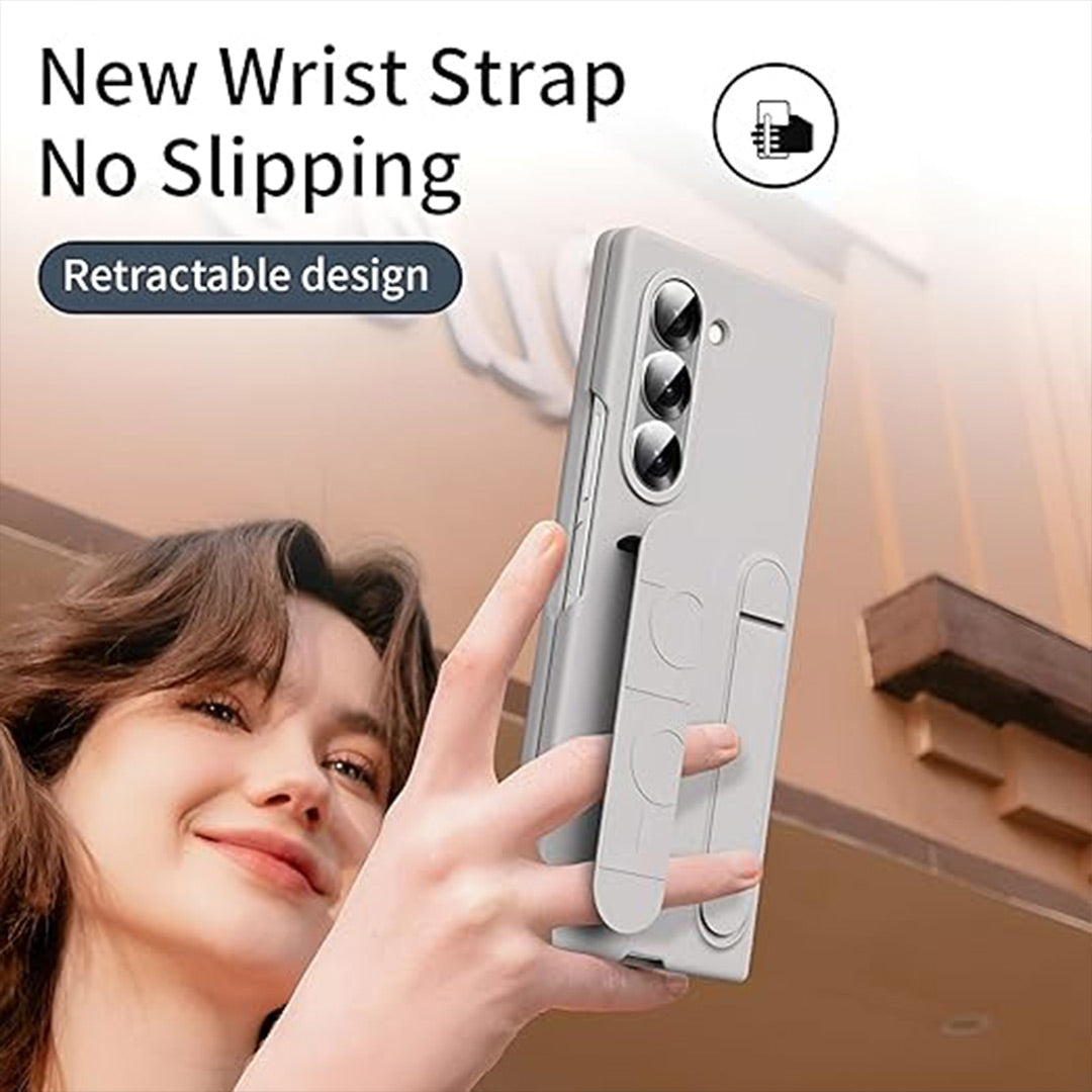 Z Fold Luxe Silicone Wrist Strap Case
