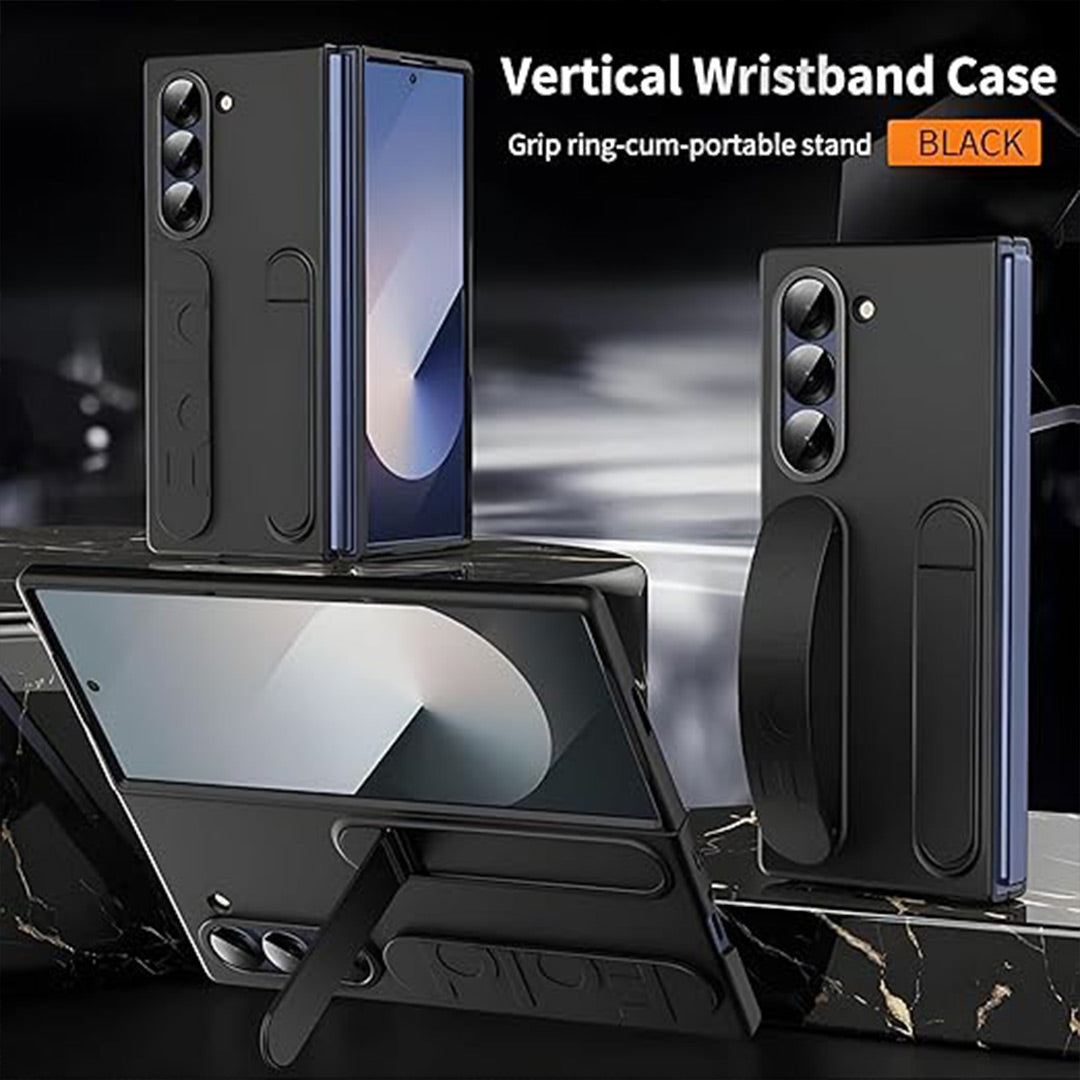Z Fold Luxe Silicone Wrist Strap Case