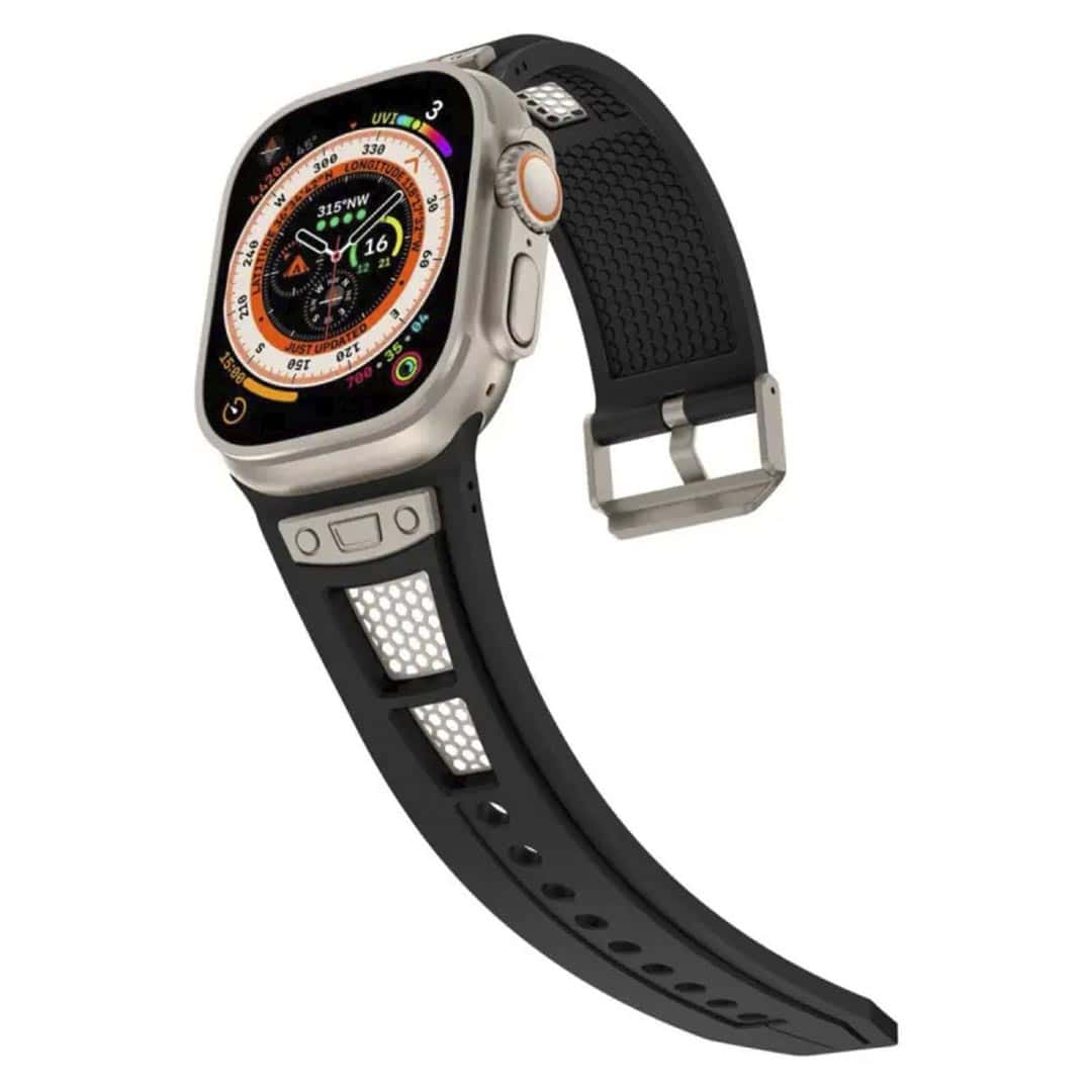 Premium AP Style with Titanium Mesh Silicone Strap (42/44/45/49mm)