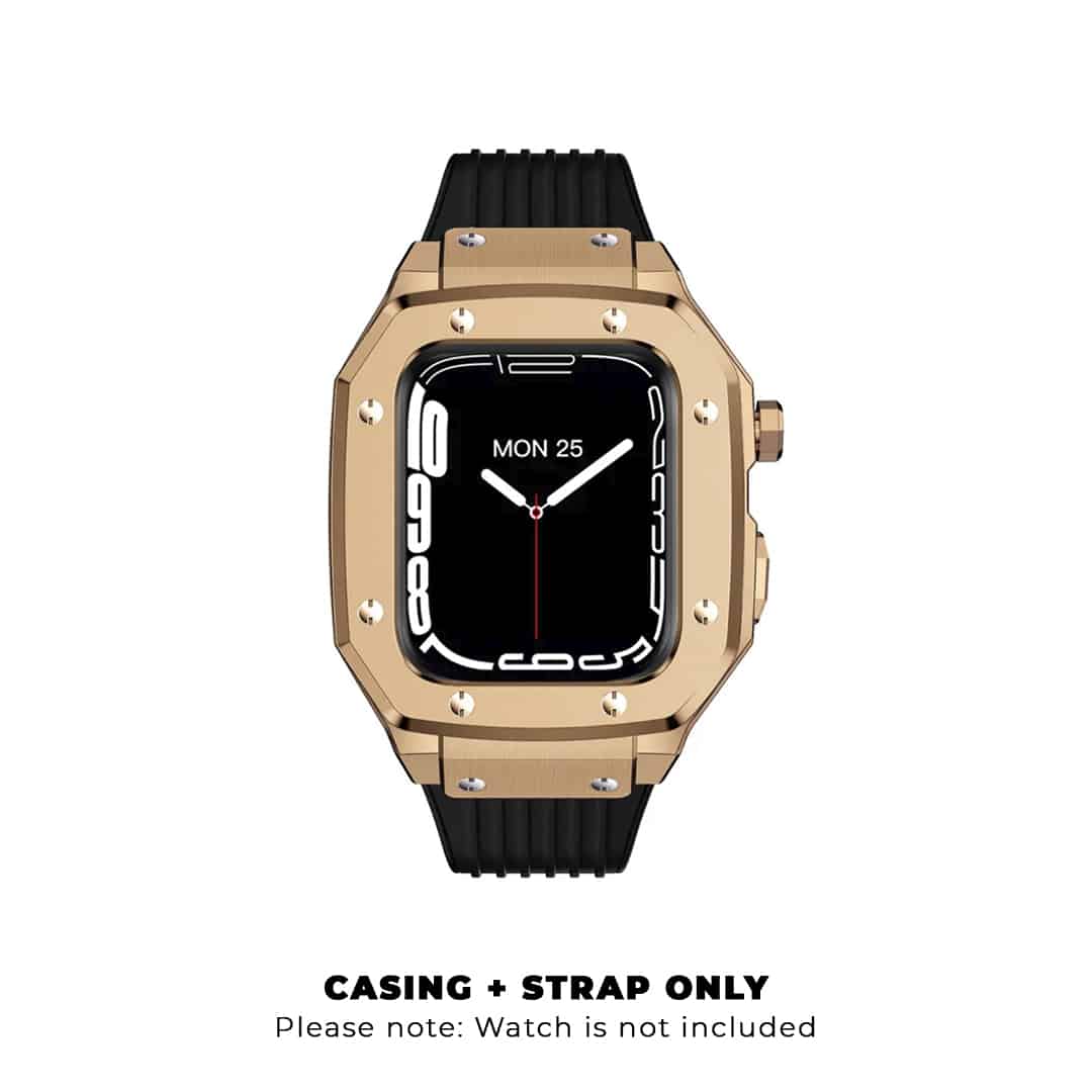 Luxury Stainless Steel Case with Silicon Strap (44-45MM)