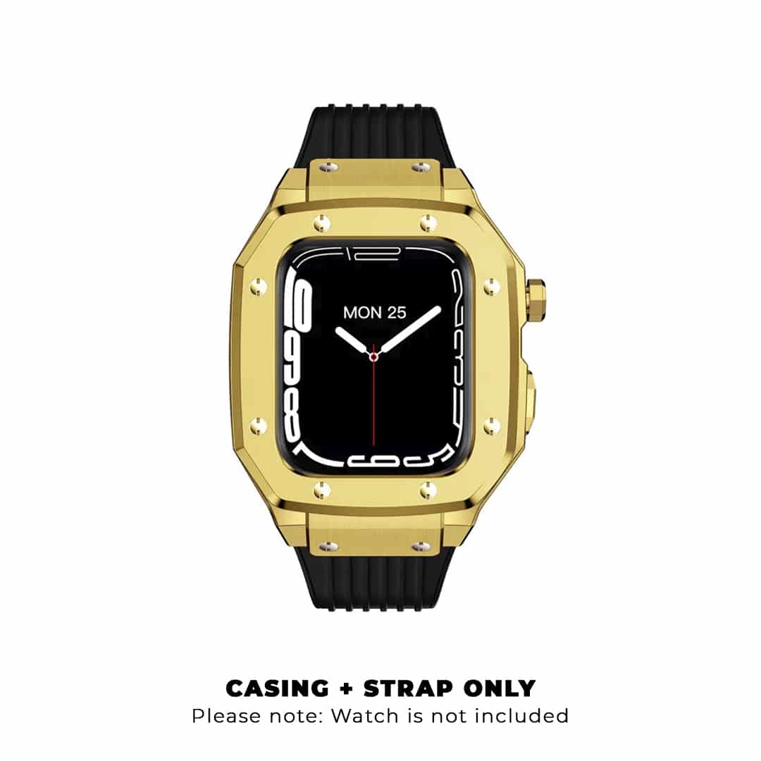 Luxury Stainless Steel Case with Silicon Strap (44-45MM)