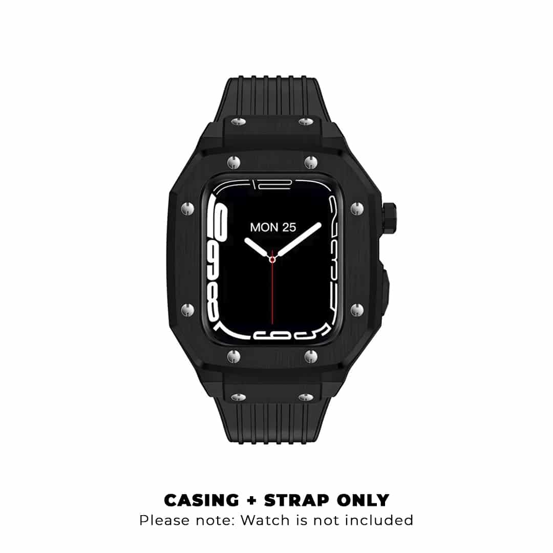 Luxury Stainless Steel Case with Silicon Strap (44-45MM)