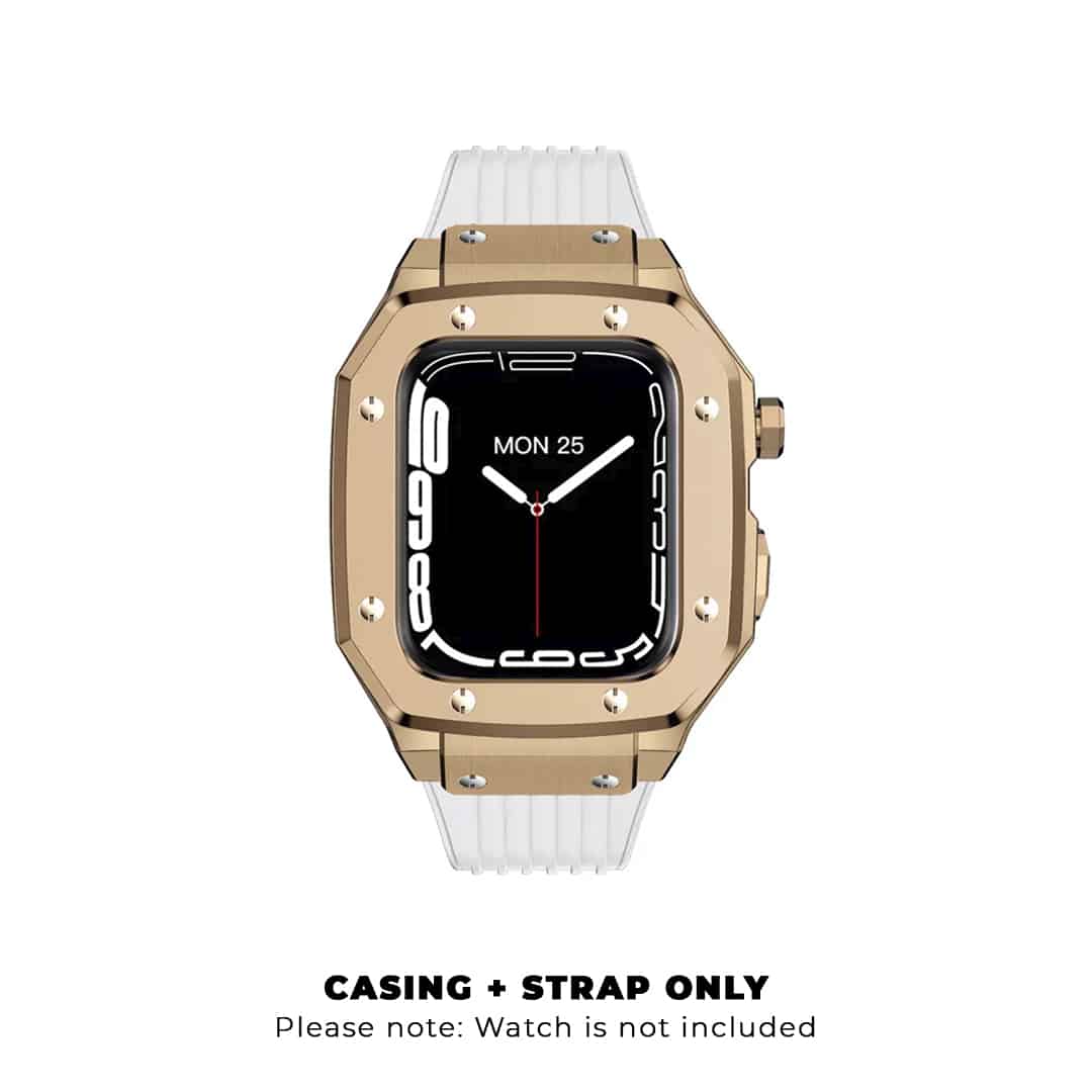 Luxury Stainless Steel Case with Silicon Strap (44-45MM)