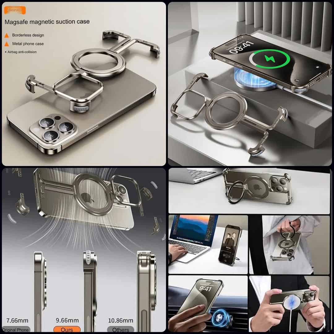 MagSafe Magnetic Suction BorderLess MetalCase