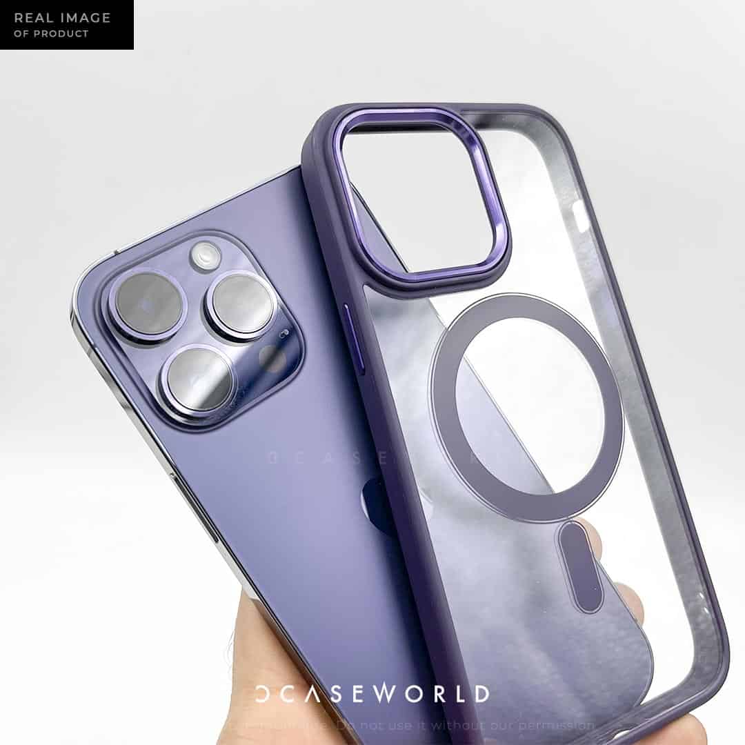 MagSafe Case with Metal Camera Ring - Purple