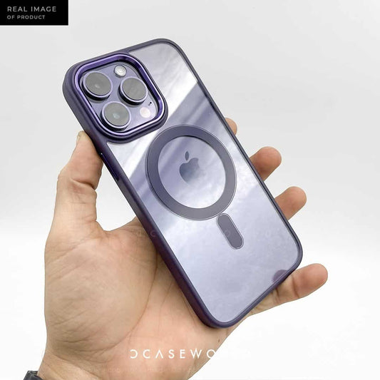 MagSafe Case with Metal Camera Ring - Purple