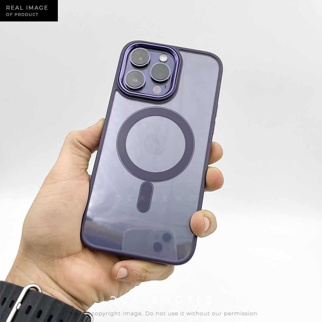 MagSafe Case with Metal Camera Ring - Purple