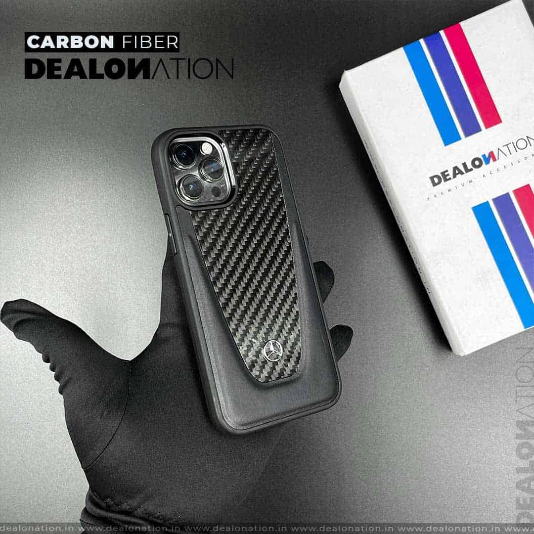 Mercedes Carbon Fibre Premium Leather Case
