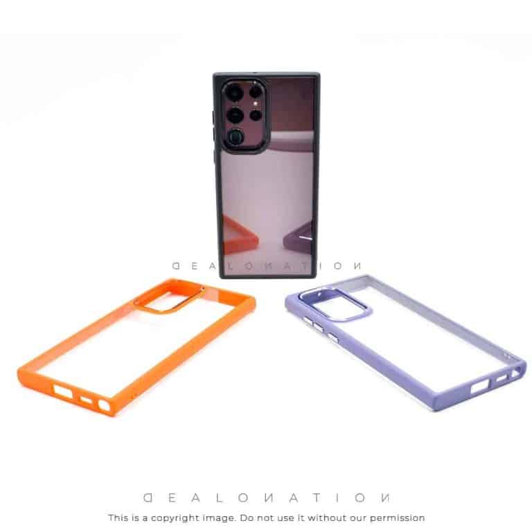Galaxy Crystal Clear Metal Camera Frame Case