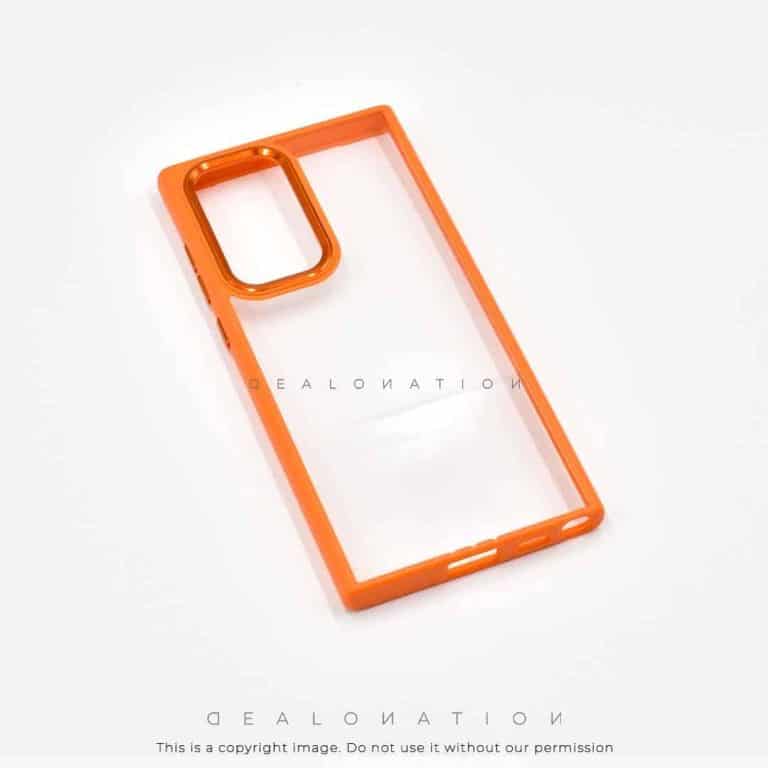 Galaxy Crystal Clear Metal Camera Frame Case