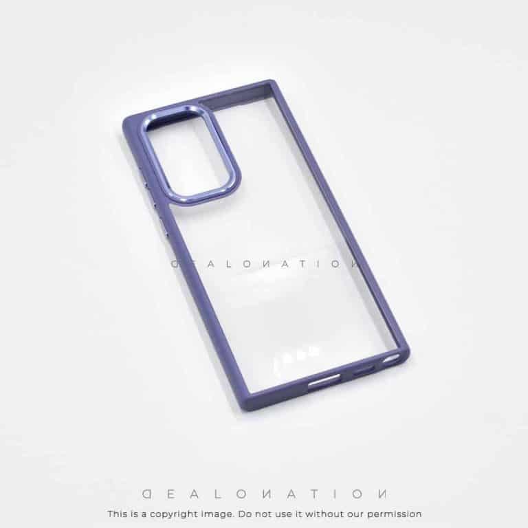 Galaxy Crystal Clear Metal Camera Frame Case
