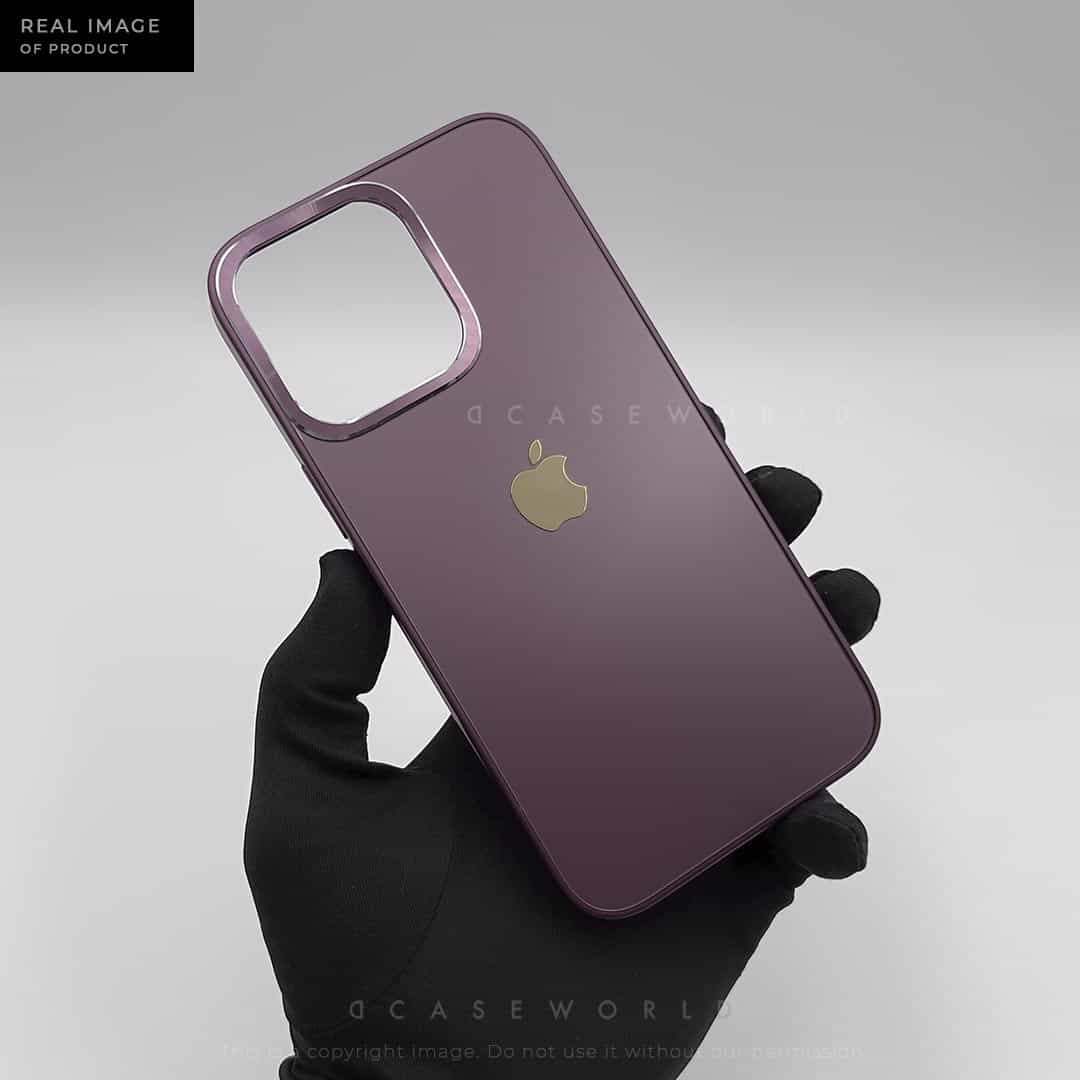 Metallic Matte Case with Golden Logo