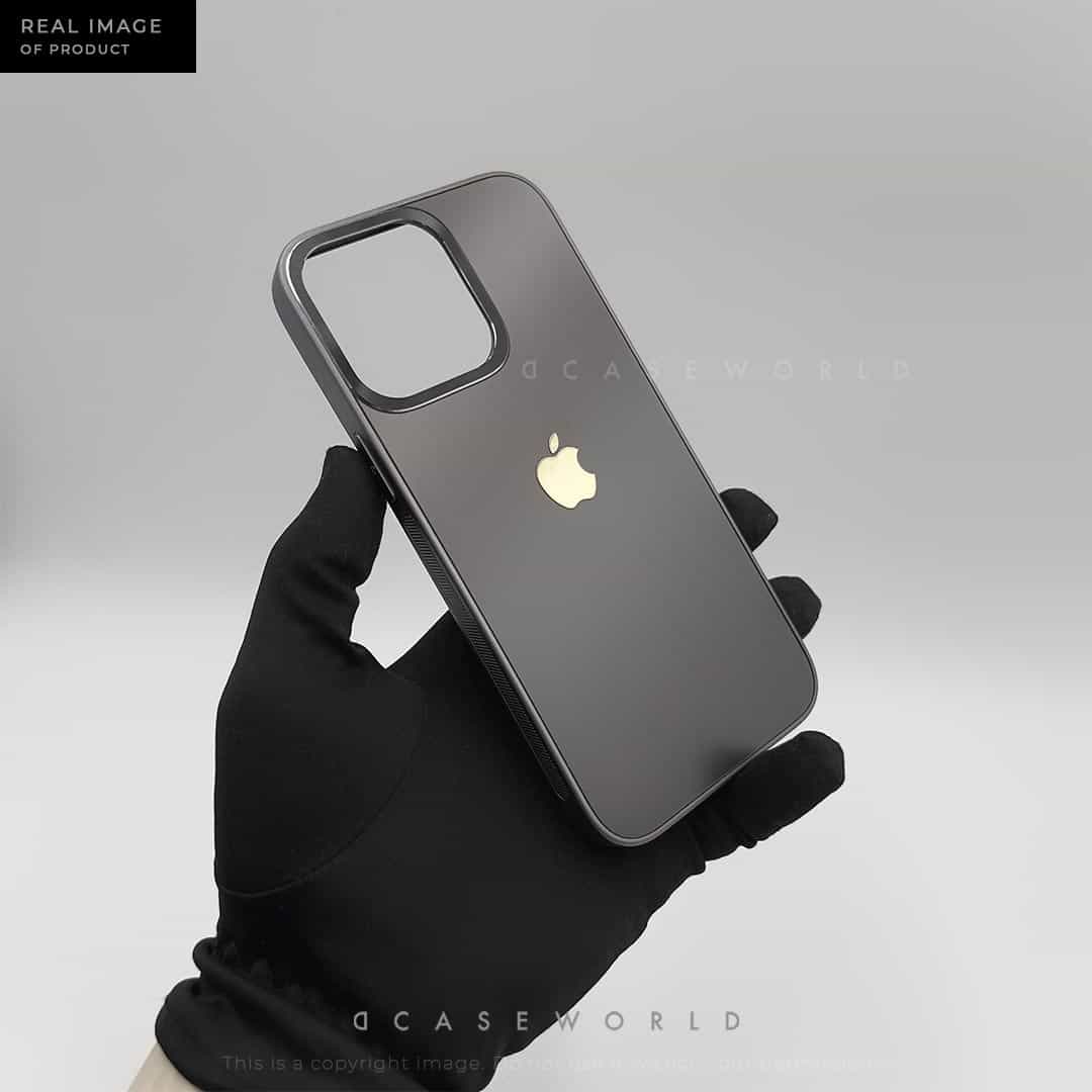 Metallic Matte Case with Golden Logo
