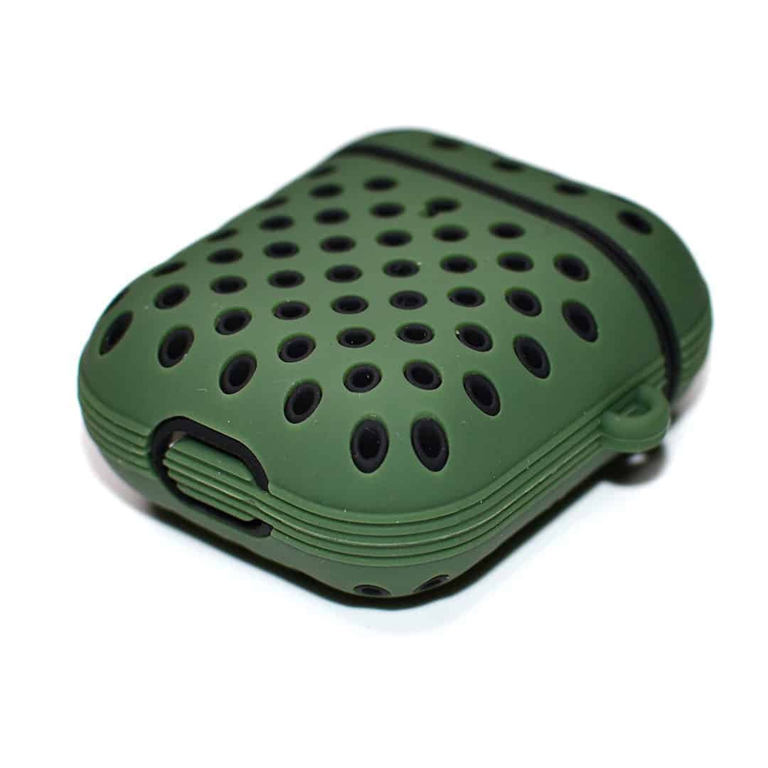 Sporty Dotted Silicone AirPods Case - FRRI Red