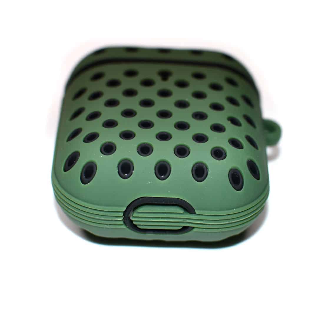 Sporty Dotted Silicone AirPods Case - FRRI Red