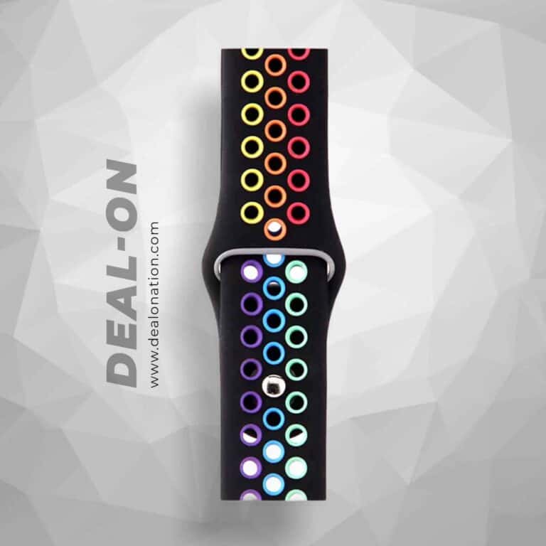 Multi-Color NK Apple Watch Band - Black