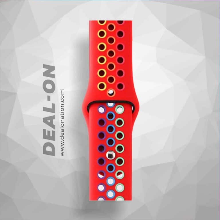 Multi-Color NK Apple Watch Band - Red