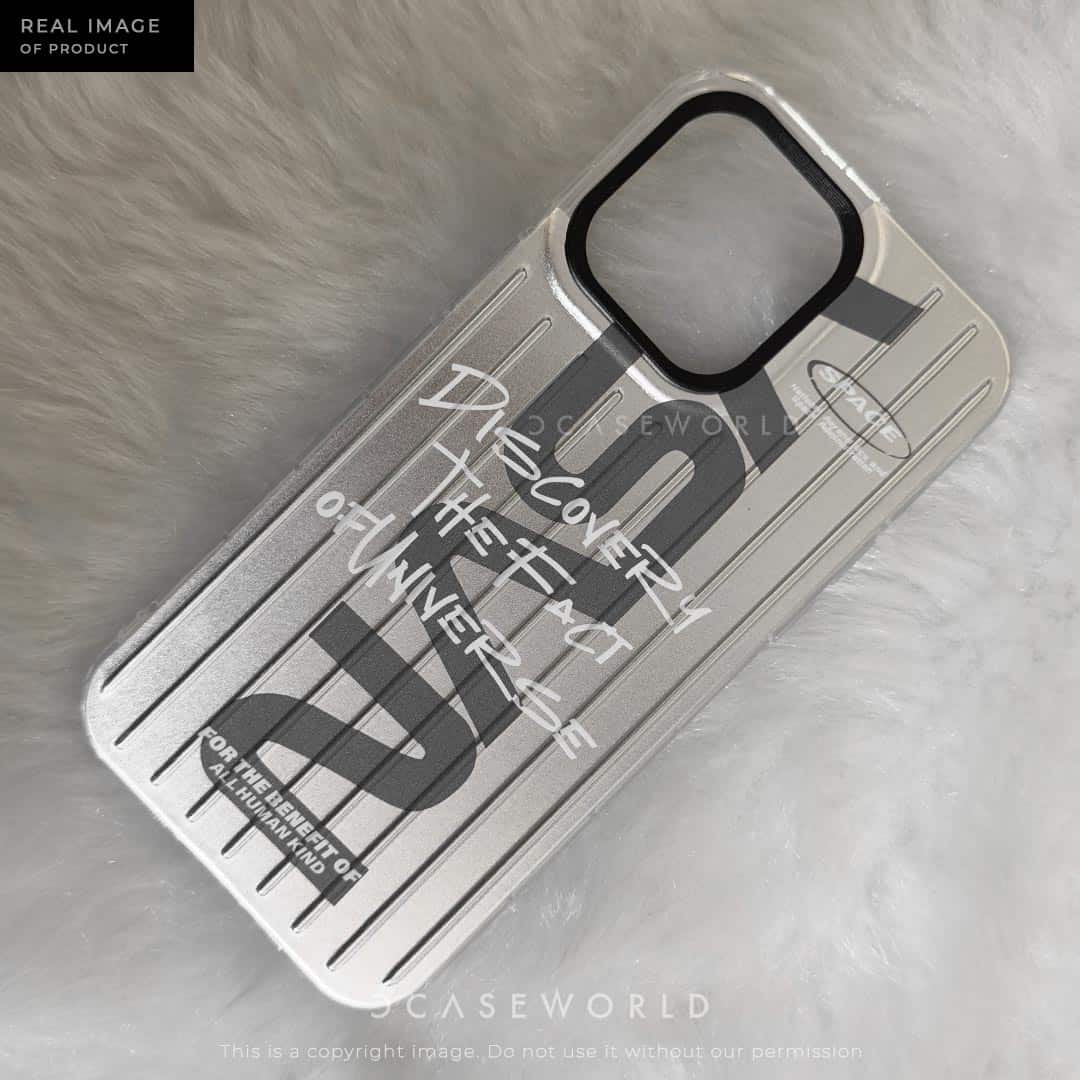 N A S A Silver Trolly Pattern Case