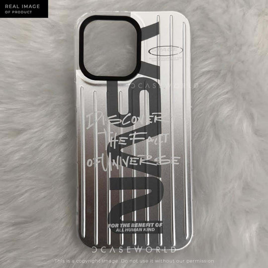N A S A Silver Trolly Pattern Case