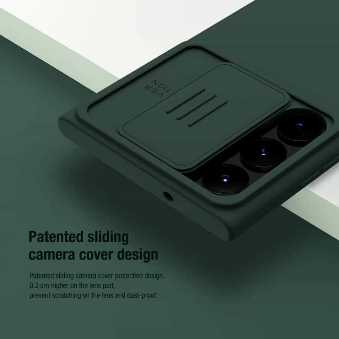 NILKIN Silky Silicon Cam Slider Case - S23 Ultra