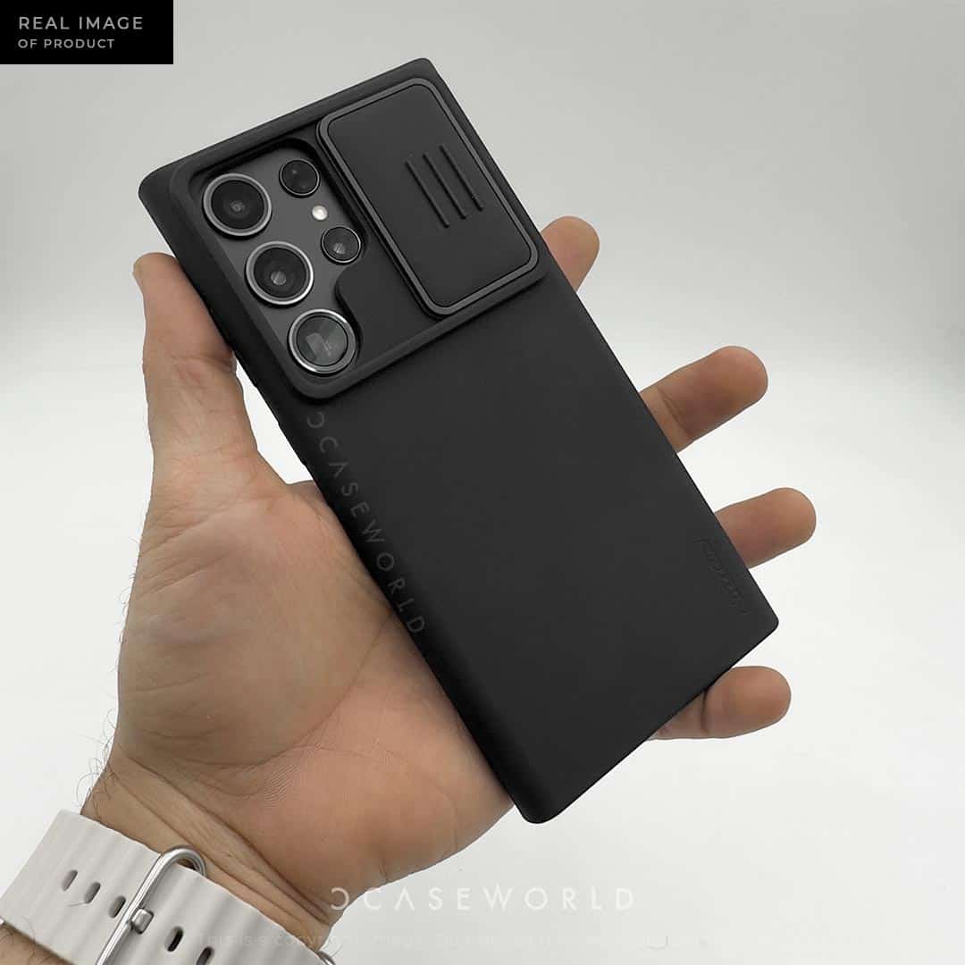 NILKIN Silky Silicon Cam Slider Case - S23 Ultra