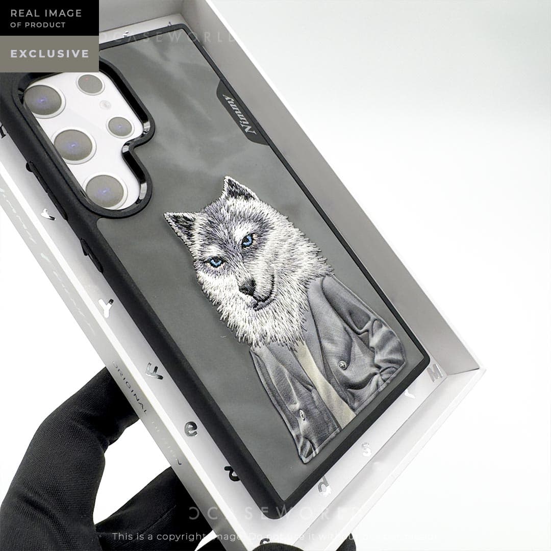 NIMMY Embroidered Original Wolf Design for Galaxy S24 Ultra