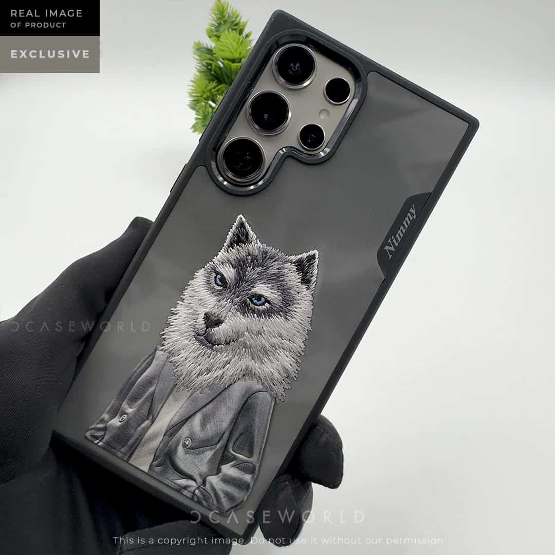 NIMMY Embroidered Original Wolf Design for Galaxy S24 Ultra