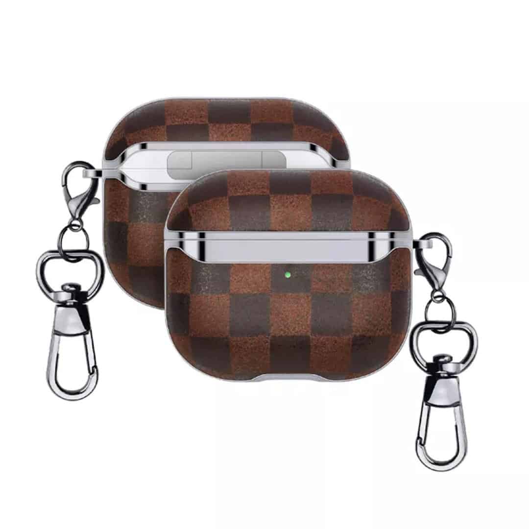 Premium Retro Leather Checks For Airpods Pro/ Pro 2 and AirPods 3