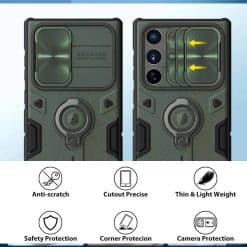 Nillkin CamShield Armor 360° Ring Back Case Galaxy S22 Ultra