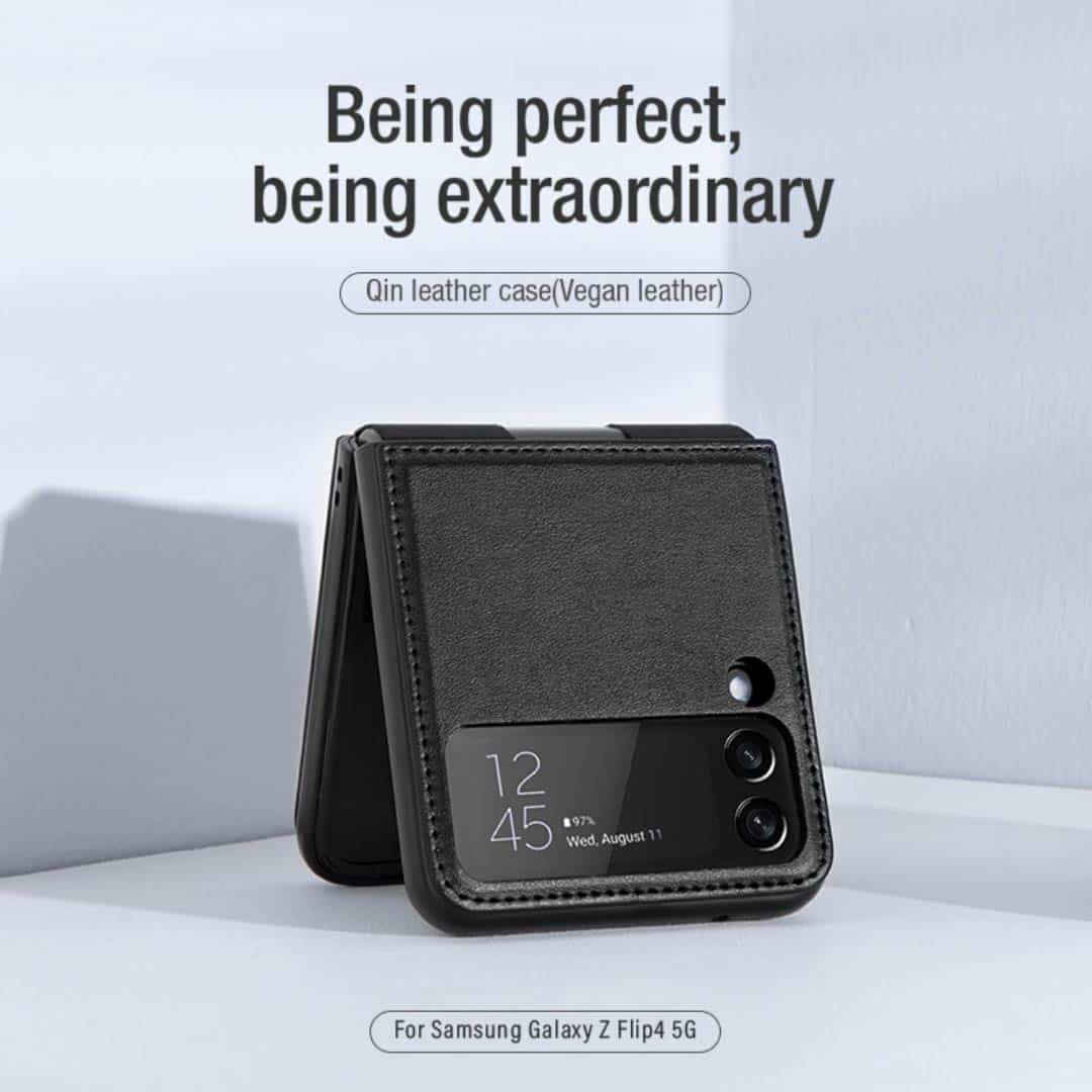 Nilkin Qin Leather Case for Galaxy Z Flip 4