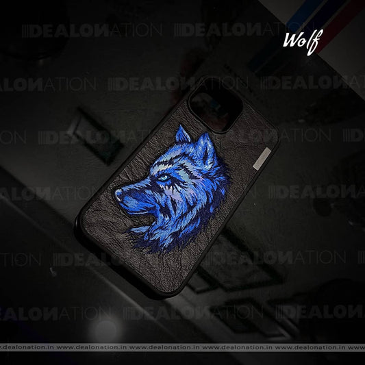 NIMMY 3D Embroidery Shell Leather Case