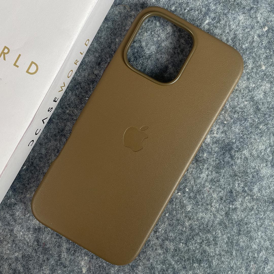 OG Leather Logo Case with MagSafe