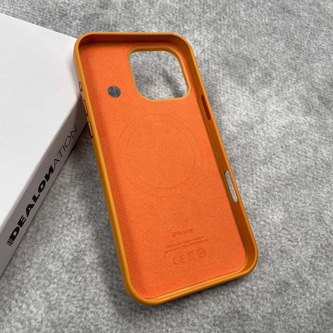OG Leather Logo Case with MagSafe