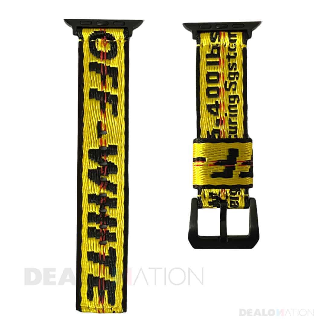 OFF-WHITE Pattern Fabric Apple Watch Strap 42-44MM