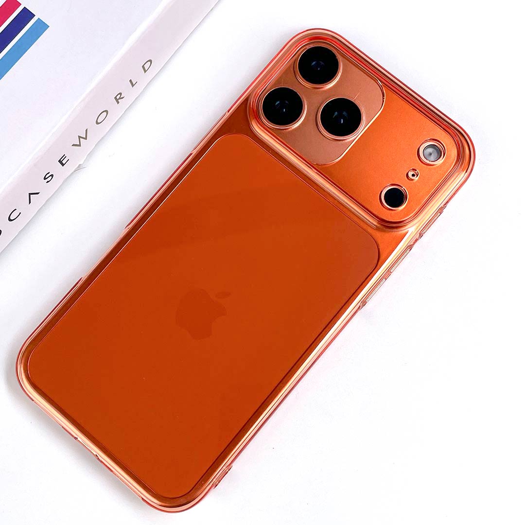 Candy Pop Orange Clear Case