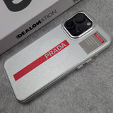 Premium PRD LUXE PU Leather Silver Edition - Mag Safe Case