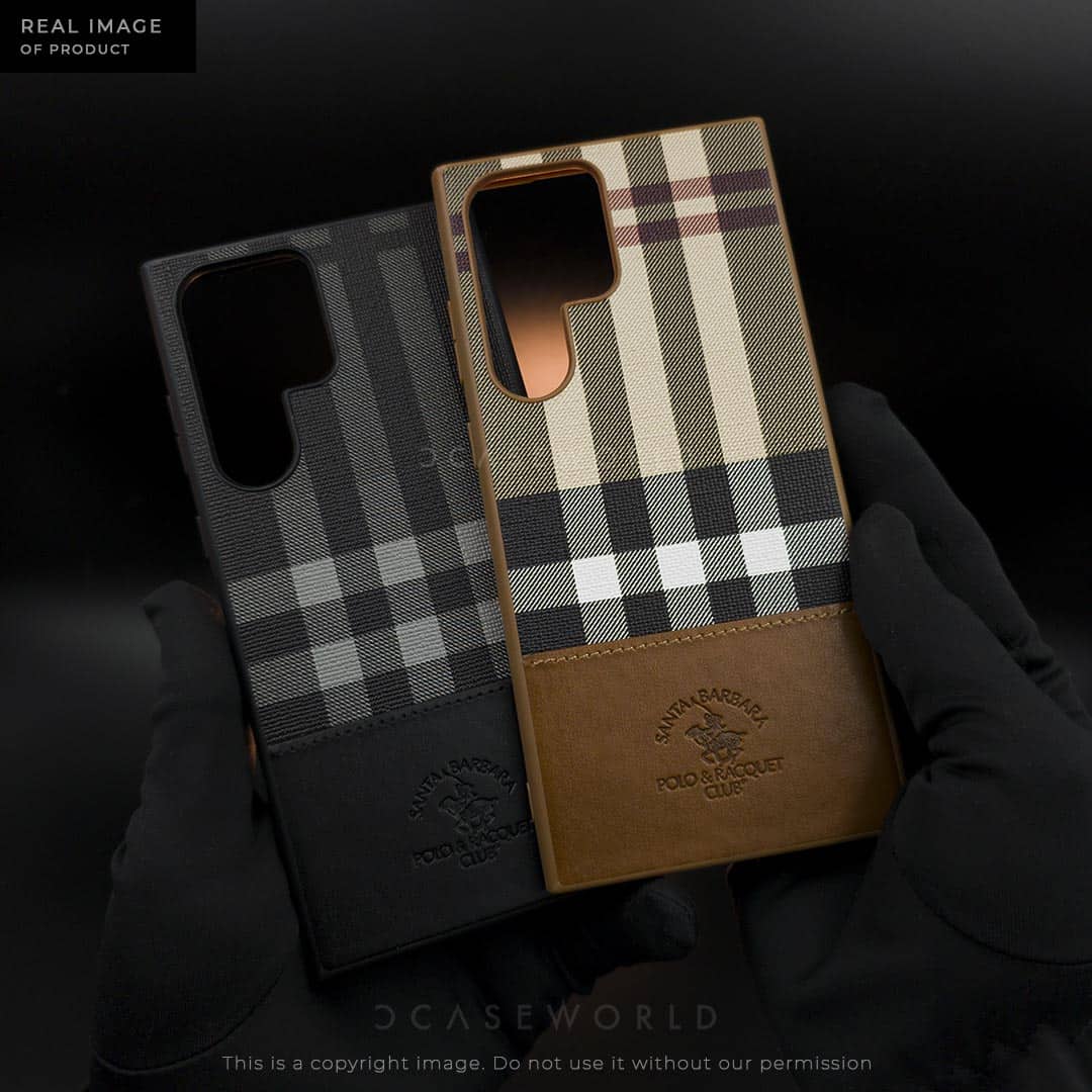 Polo PLAID by SANTA BARBARA Premium Leather Case
