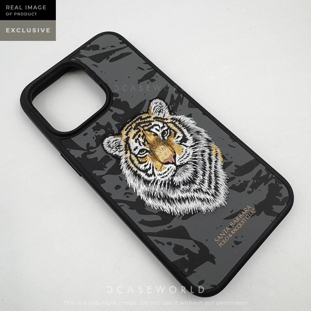 Golden Tiger - Santa Barbara Savanna Polo Club 3D Embroidered Case