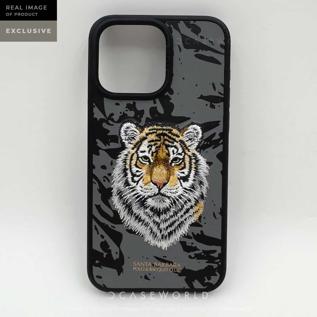 Golden Tiger - Santa Barbara Savanna Polo Club 3D Embroidered Case