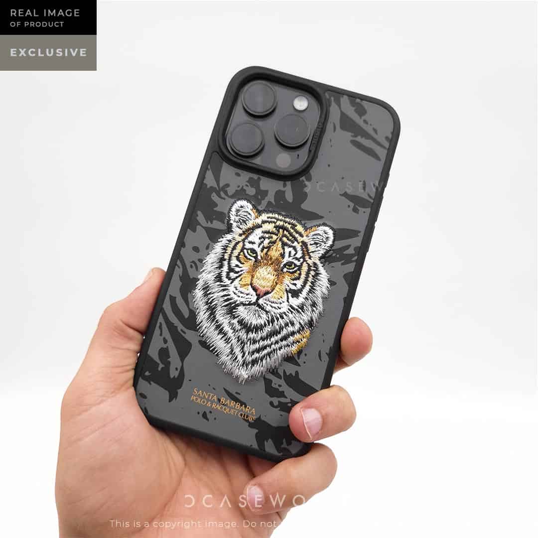 Golden Tiger - Santa Barbara Savanna Polo Club 3D Embroidered Case