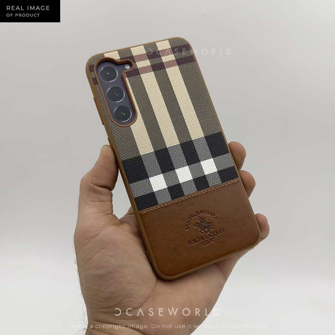Polo PLAID by SANTA BARBARA Premium Leather Case