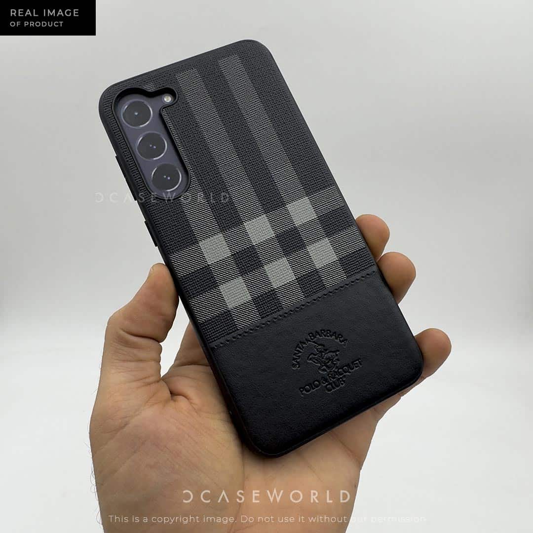 Polo PLAID by SANTA BARBARA Premium Leather Case
