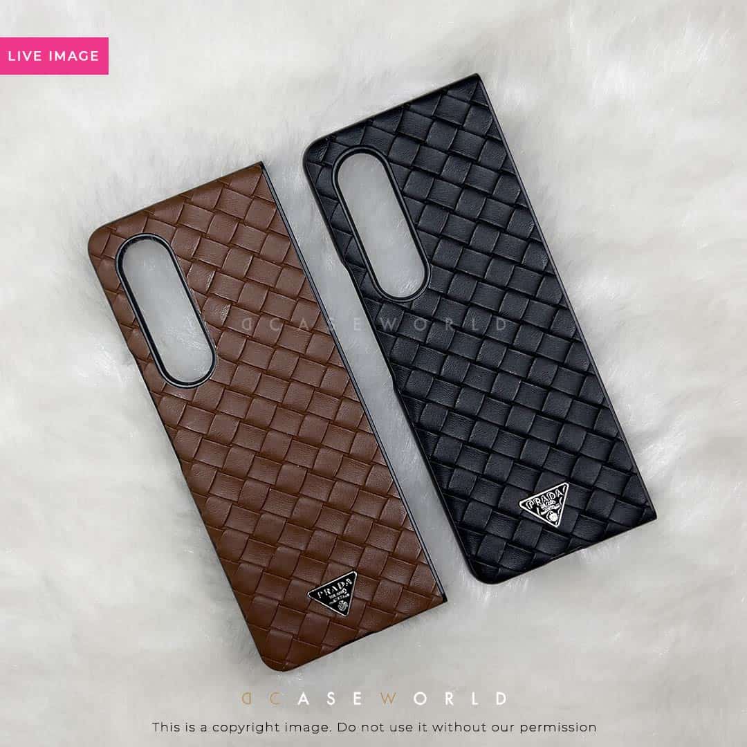 PD Woven Leather Pattern Premium Case Galaxy Fold 3